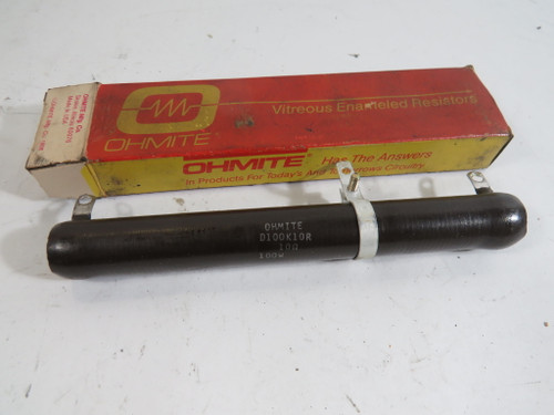 Ohmite D100K10R Wirewound Resistor 10Ohms 100W 260PPM/C 2.845kV ! NEW !