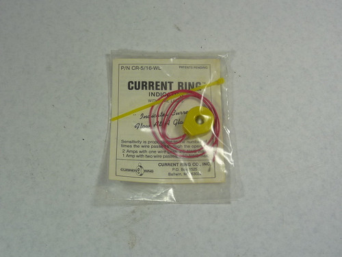 Current Ring CR-5/16-WL Indicator With Wire Leads RIPPED BAG NWB