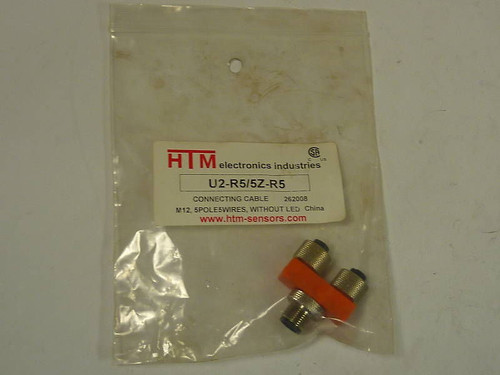 HTM U2-R5/5Z-R5 Cable Connector/Splitter M12 5-Pole 5-Wire NWB