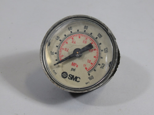 SMC 4274823 Pressure Gauge 0-1.1MPa 0-160psi USED