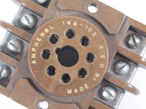 Amphenol 146-103 Relay Socket 8-Pin DIN Rail USED