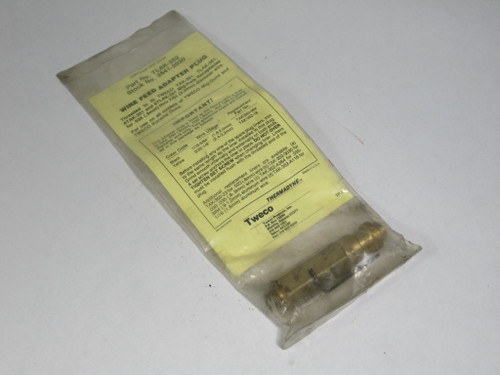 Tweco TLAK352 Wire Feed Adapter Plug Missing Liners ! NWB !