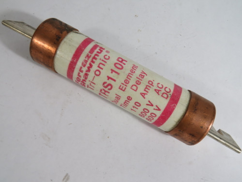 Ferraz Shawmut TRS110R Tri-Onic 110A 600V AC/DC Time Delay Fuse USED