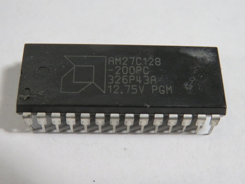 AMD AM27C128-200PC UV Erasable Programmable Read-Only Memory 12.75V PGM USED