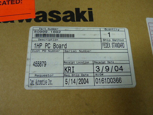 Kawasaki 50999-1692 PLC Board 1HP Assembly ! NEW !