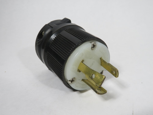 Cooper CWL630P Locking Plug 30A 250V 3W 2P NEMA L6-30 USED