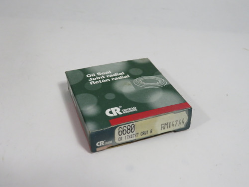 Chicago Rawhide 6680 Oil Seal 17mm ID 47mm OD 7mm W SHELF WEAR NEW