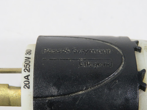 Pass & Seymour Legrand L1520P Turnlok Plug 20A 250V 4W 3P USED