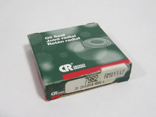 Chicago Rawhide 7982 Nitrile Oil Seal 20mm ID 52mm OD 10mm W NEW
