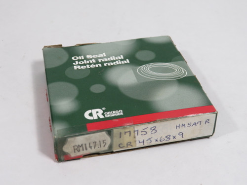 Chicago Rawhide 17758 Oil Seal 68mm OD 45mm ID 9mm W NOP