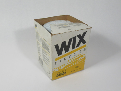 WIX 51551 Spin-On Hydraulic Filter 10micron 3.663" OD 5.209" H DAMAGED BOX NEW