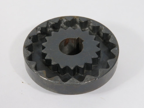 TB Wood's 4J58 Sleeve Coupling Flange 5/8" ID 2-1/2" OD 1-5/8" Hub REBORED USED