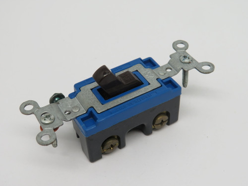 Hubbell 1201B Brown Toggle Switch 15A 120-277V 1-Pole USED