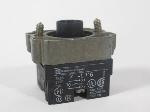 Telemecanique ZB2-BV6 Light Module With Mounting Base 380V 2.6W USED