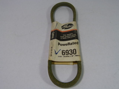 Gates 6930 PoweRated V-Belt 30"L 0.66”W 0.35”Thick NEW