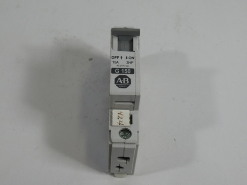 Allen-Bradley 1492-CB1-G150 Series C Circuit Breaker 277VAC 65VDC 15A USED