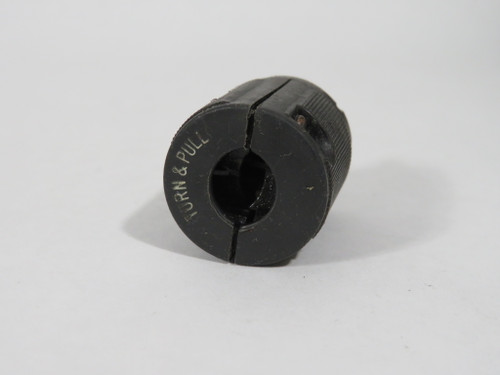 Hubbell 7465V Midget Twist-Lock Plug 15A 125V 2-Wire 2-Pole NEMA ML-1P USED