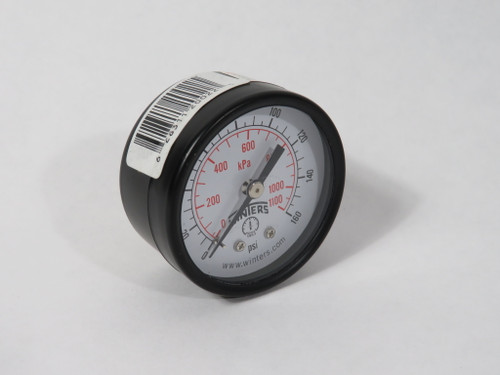 Winters PEM1408 Dry Pressure Gauge 0-160 psi/kPa 2" D 1/8" NPT SHELF WEAR NOP