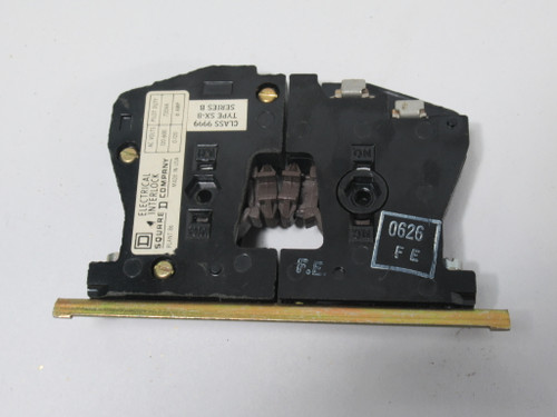 Square D 9999-SX8 Auxiliary Contact Kit 1NO/1NC 600V 6A USED