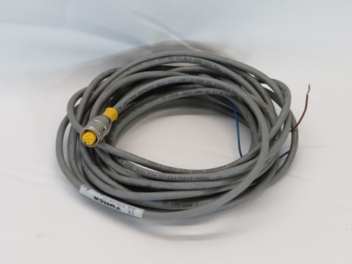 Turck RK 4T-6 Actuator and Sensor Cable 3-Pin Female M12 5.2m Length USED