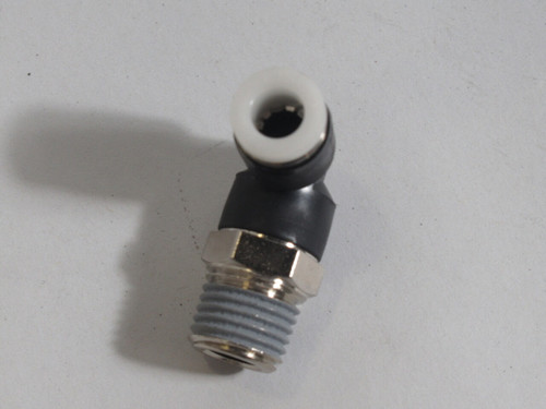 Pisco PL1/4-N2U Push Fitting 1/4" Tube x 1/4" NPT Male Elbow Lot of 4 ! NOP !