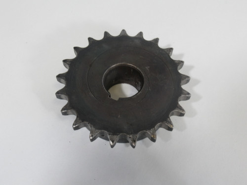 Tri-Clover H40B21F1 Roller Chain Sprocket 1" Keyed Bore 21 Teeth USED
