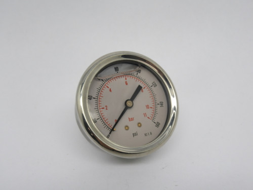 MP Filtri MPG-1P-160-DN Pressure Gauge 0-160psi 1/4"NPT 2-1/2"OD NOP