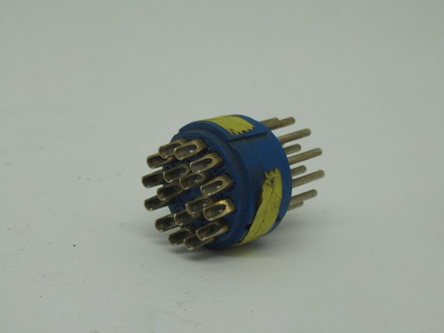 Amphenol 97-20-29P 17-Pin Male Circular Connector Insert USED