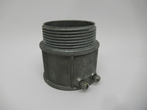 Halex 12125 Set Screw Connector 2-1/2" MISSING LOCK NUT USED