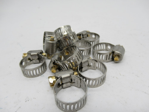 Breeze 3504 Hose Clamp 7/32 - 5/8" ID 5/16" Band Width Lot Of 10 SHELF WEAR NEW