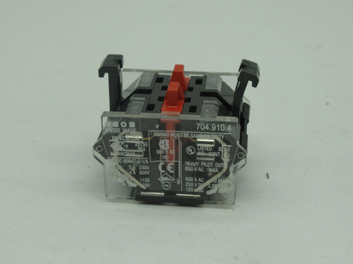 EAO 704.910.4 Contact Block 440VAC 10A USED