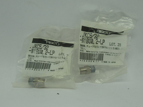 Pisco JKC5/32-N1BU0.2-LP Flow Speed Controller 5/32 Dia. 1/8NPT Lot Of 3 NWB
