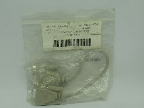 IBM 40H6328 Adapter Cable 9Pin DB9/F - 25Pin DB25/M 12" Length NWB