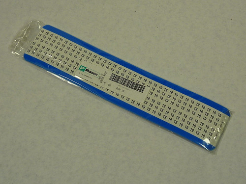 Panduit PCM-19 Vinyl Cloth Wire Marker Card '19' Lot of 15 Sheets ! NEW !