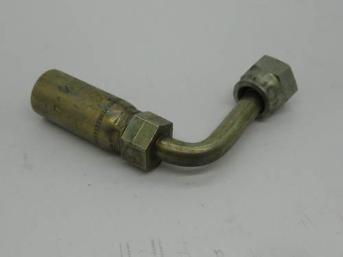 Parker 1J155-4-4 Female Seal Swivel 90 Degree Elbow Long USED