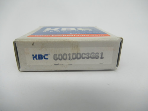 KBC 6001DDC3G81 Sealed Bearing 28mmOD 12mmID 8mmW NEW