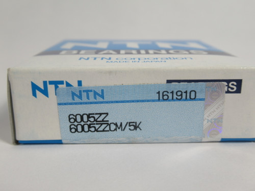 NTN 6005ZZ Deep Groove Ball Bearing 47mmOD 25mmID 12mmW *SEALED* NEW