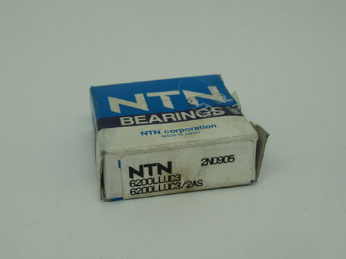 NTN 6200LLUC3 Deep Groove Ball Bearing 30mmOD 10mmID 9mmW NEW