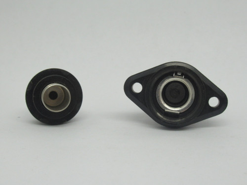 Bussmann HPF Panel Mount Fuse Holder w/ Screw Knob 30A 600V 1-Pole USED