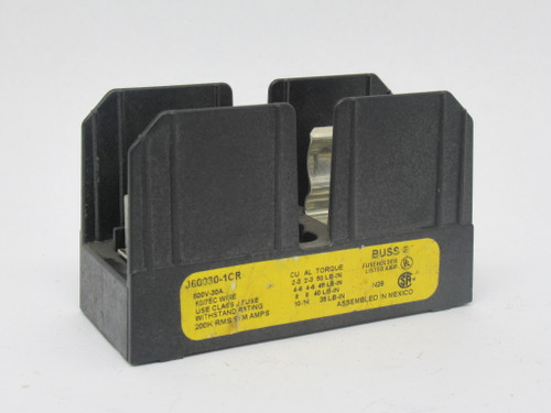 Bussmann J60030-1CR Class J Fuse Holder 30A 600V 3-Pole USED