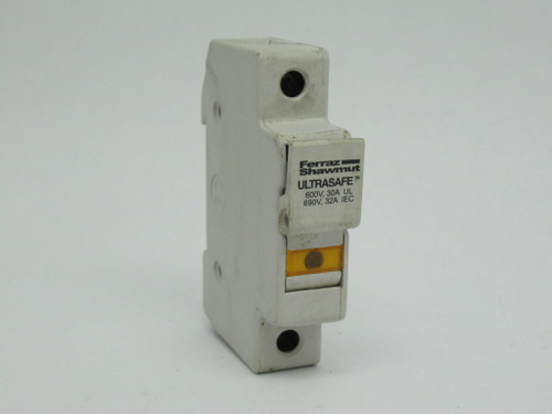 Ferraz Shawmut USM1I Ultrasafe Fuse Holder 1-Pole 600V@30A 690V@32A USED