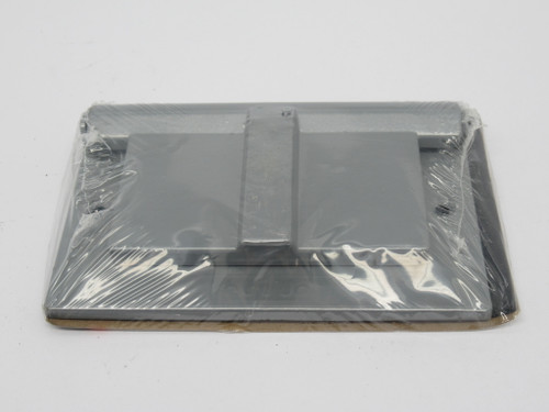 Red-Dot S305E GFCI Receptacle Cover Horizontal Silver Device Mount NEW