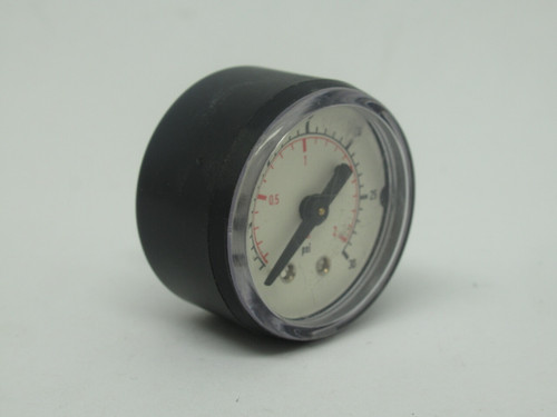 Generic 0-30PSI Pressure Gauge 0-30PSI 0-2Bar 1/8"NPT 1-1/2" Diameter USED
