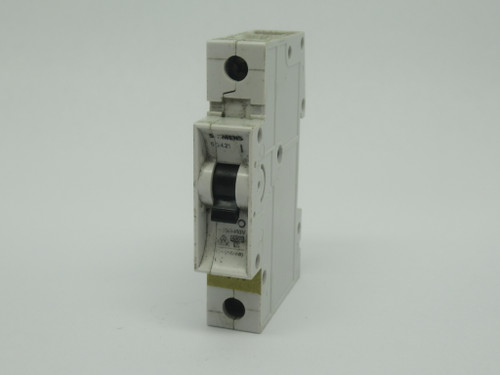 Siemens 5SX21-C6 Circuit Breaker 6A 230/400VAC 1-Pole *NO LABEL* USED