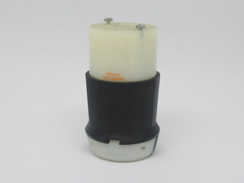 Hubbell HBL2413 Insulgrip Twistlock Connector Body 20A 125/250V 4W 3P USED