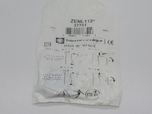 Telemecanique ZEN-L1121 Contact Block 1NC 600V 10A NWB