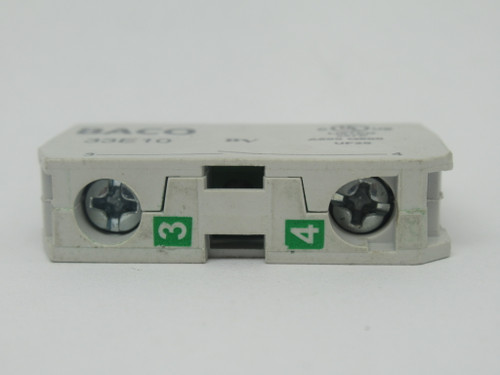 BACO 33E10 Contact Block 1NO 240V 3A USED