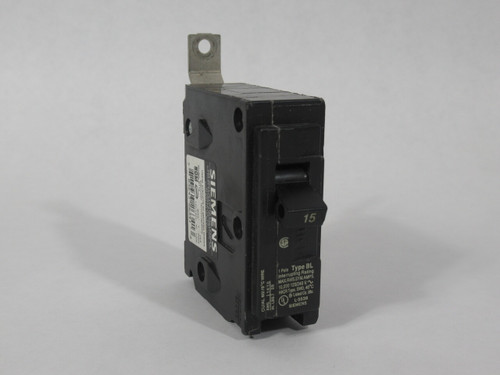 Siemens B115 Branch Circuit Breaker 15A 120/240V 1-Pole 60Hz USED