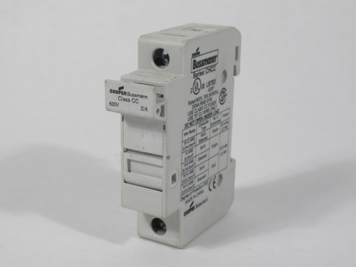 Cooper Bussmann CHCC1DU Fuse Holder 30A 600V 50/60Hz 1-Pole USED