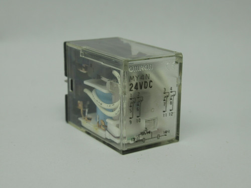 Omron MY4N-DC24 General Purpose Relay 24VDC Coil 5A@250VAC 30VDC USED